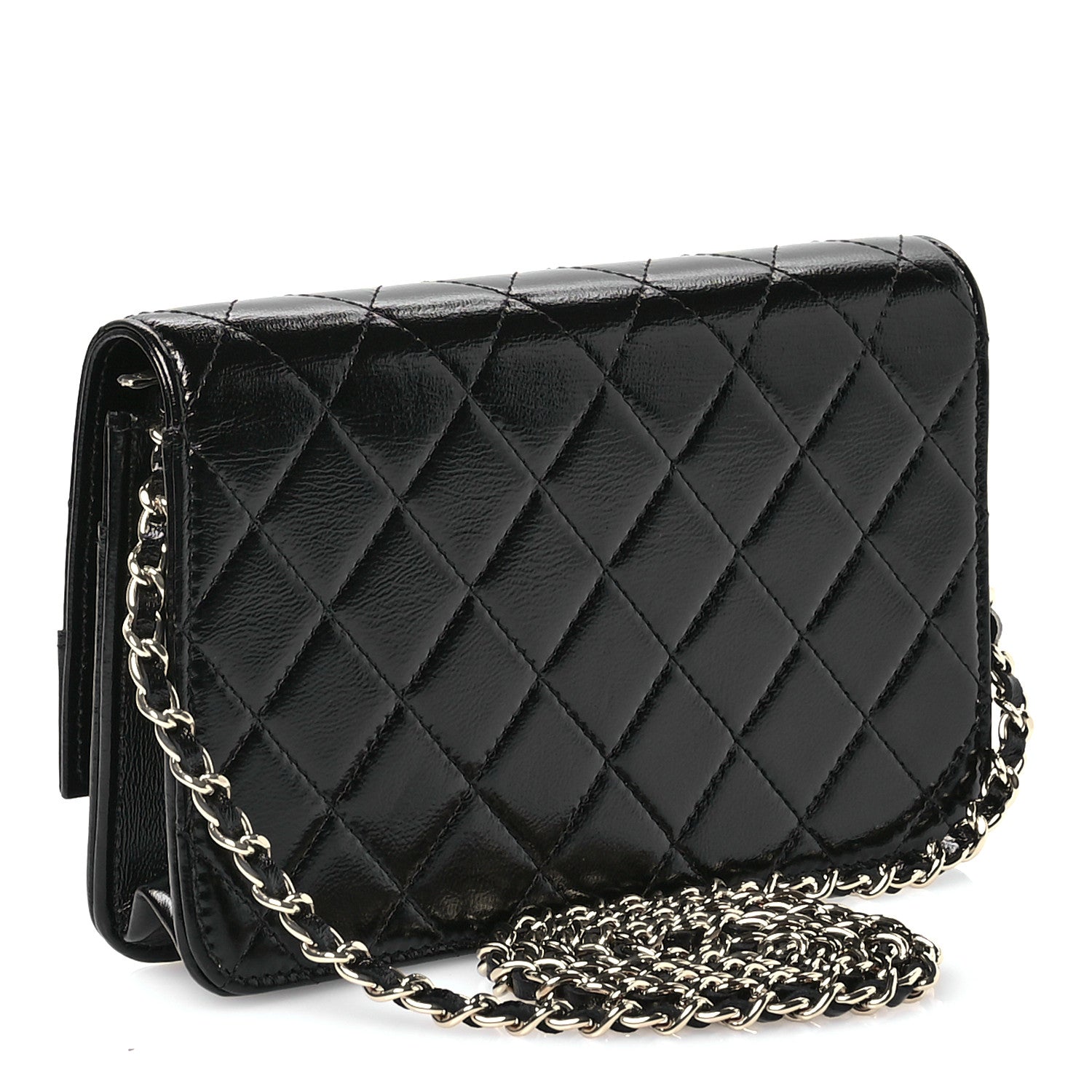 Chanel Calfskin Quilted 31 Wallet On Chain WOC Black 3 of 12