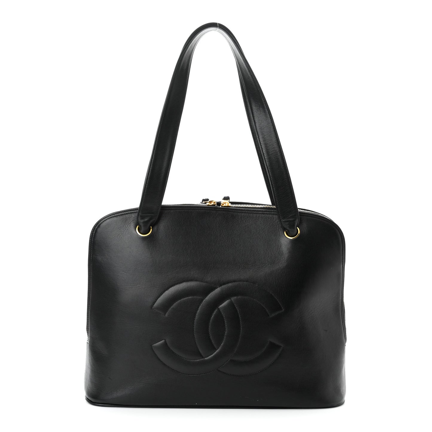 Lambskin CC Shoulder Bag Black