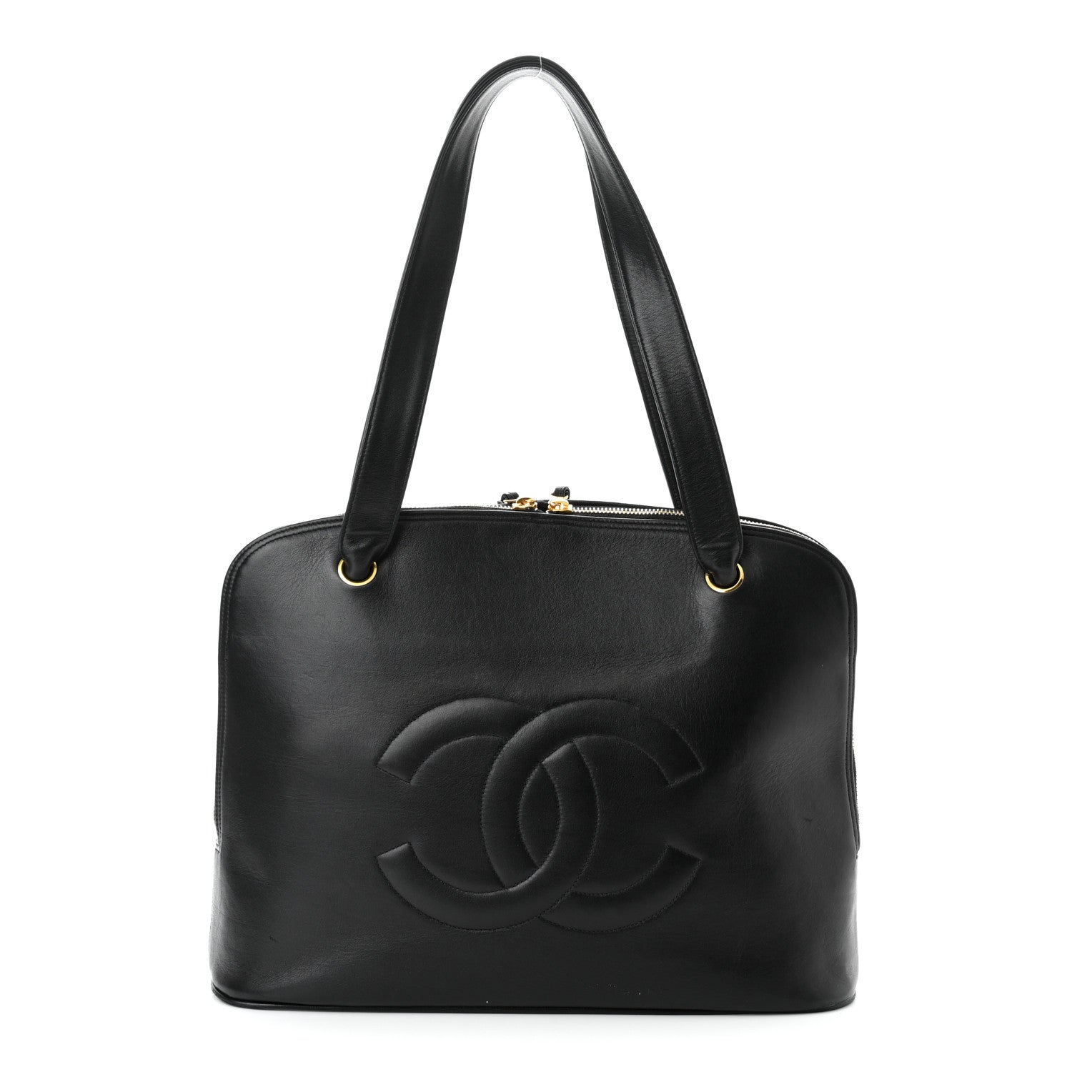 Chanel Lambskin CC Shoulder Bag Black 1 of 17