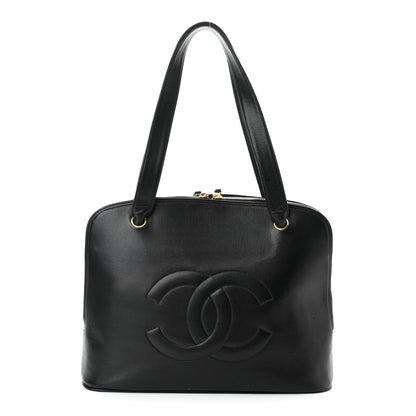 Chanel Lambskin CC Shoulder Bag Black 1 of 17