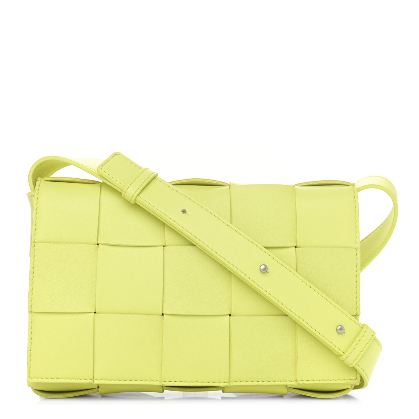 Nappa Maxi Intreccio Cassette Bag Seagrass