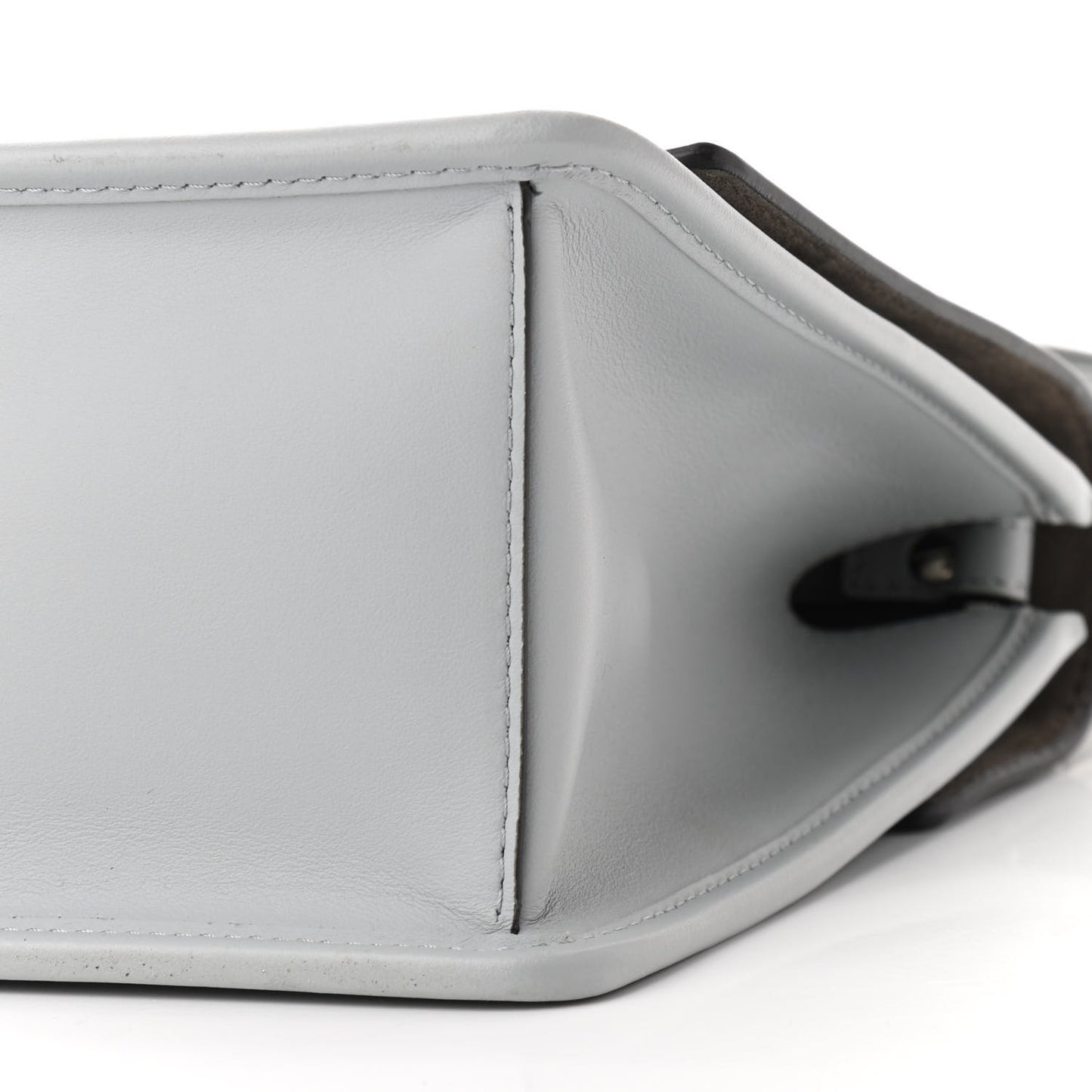 Vitello Century Opaco F is Fendi Kan I Shoulder Bag Grigio Perla