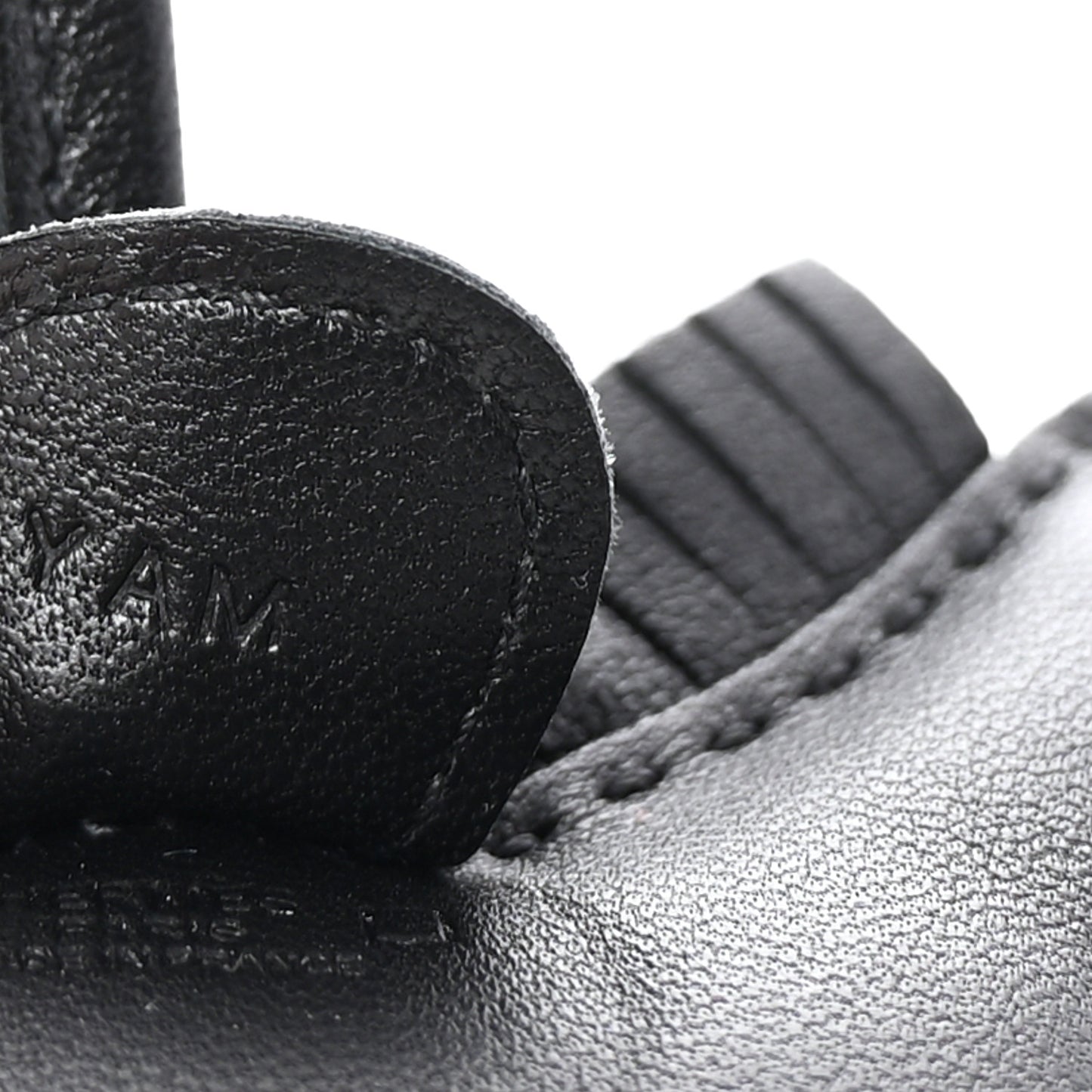 Milo Lambskin Matte Alligator Touch Grigri Rodeo Horse Bag Charm PM So Black