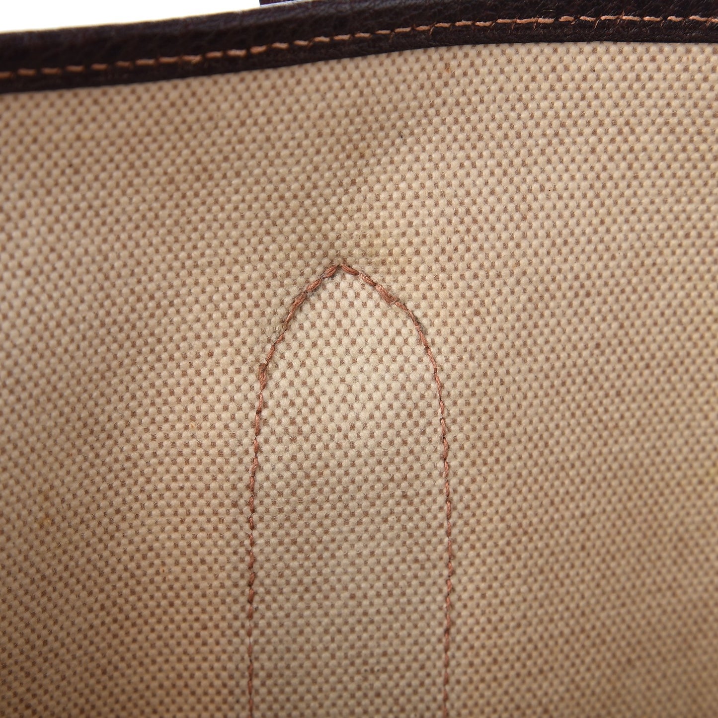Buffle Skipper Toile Garden Party 36 MM Tote Marron Fonce