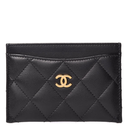 Chanel Lambskin Quilted Card Holder Black 1 of 8