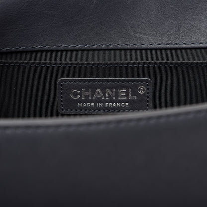 Chanel Calfskin Quilted Metal Embellished Paris Dallas Medium Boy Flap Grey 8 of 12