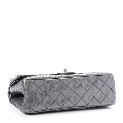 Chanel Metallic Aged Calfskin Quilted 2.55 Reissue 225 Flap Silver 5 of 11