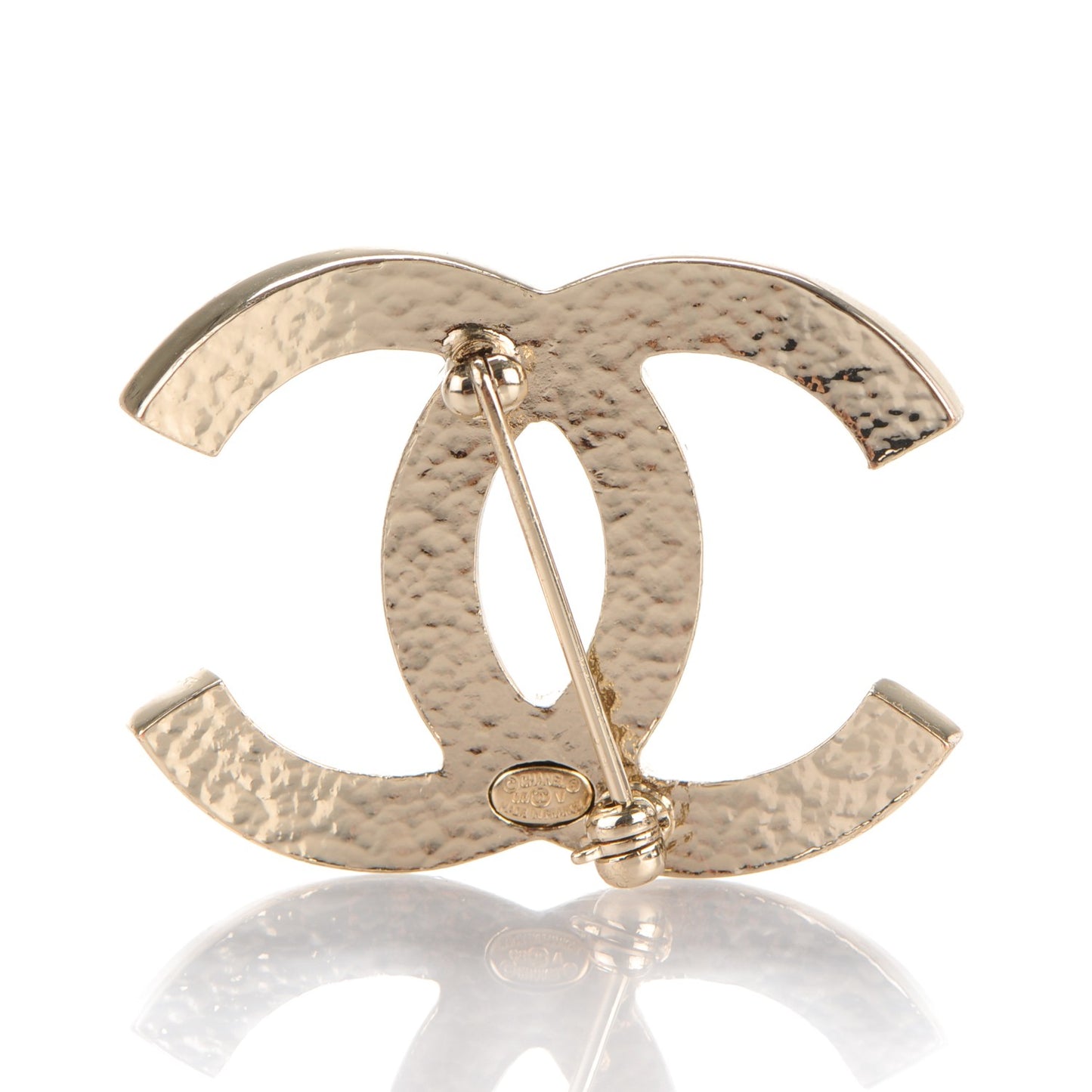 Pearl CC Brooch Light Gold