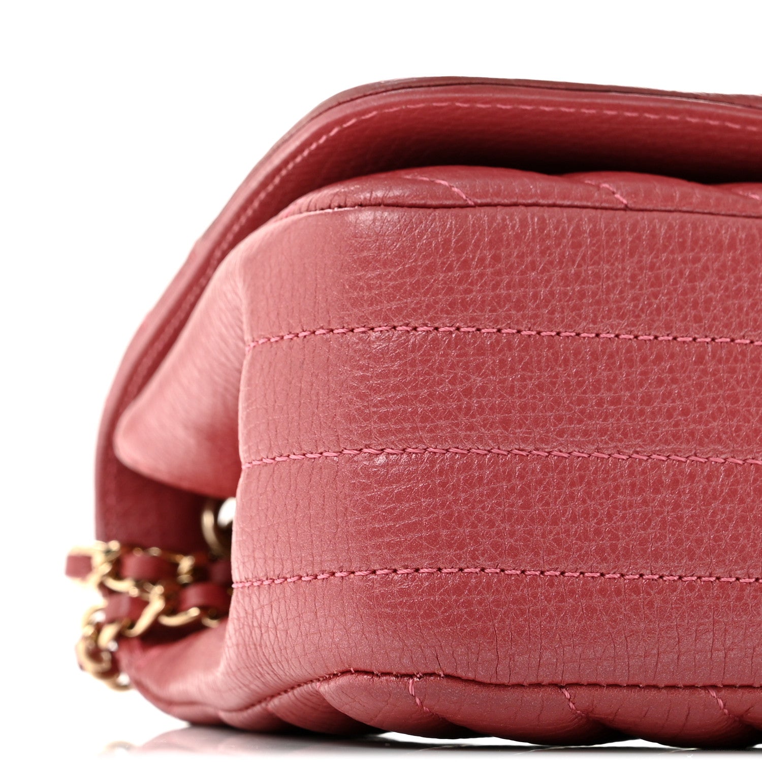 Chanel Calfskin Chevron Quilted Mini Statement Flap Pink 9 of 12