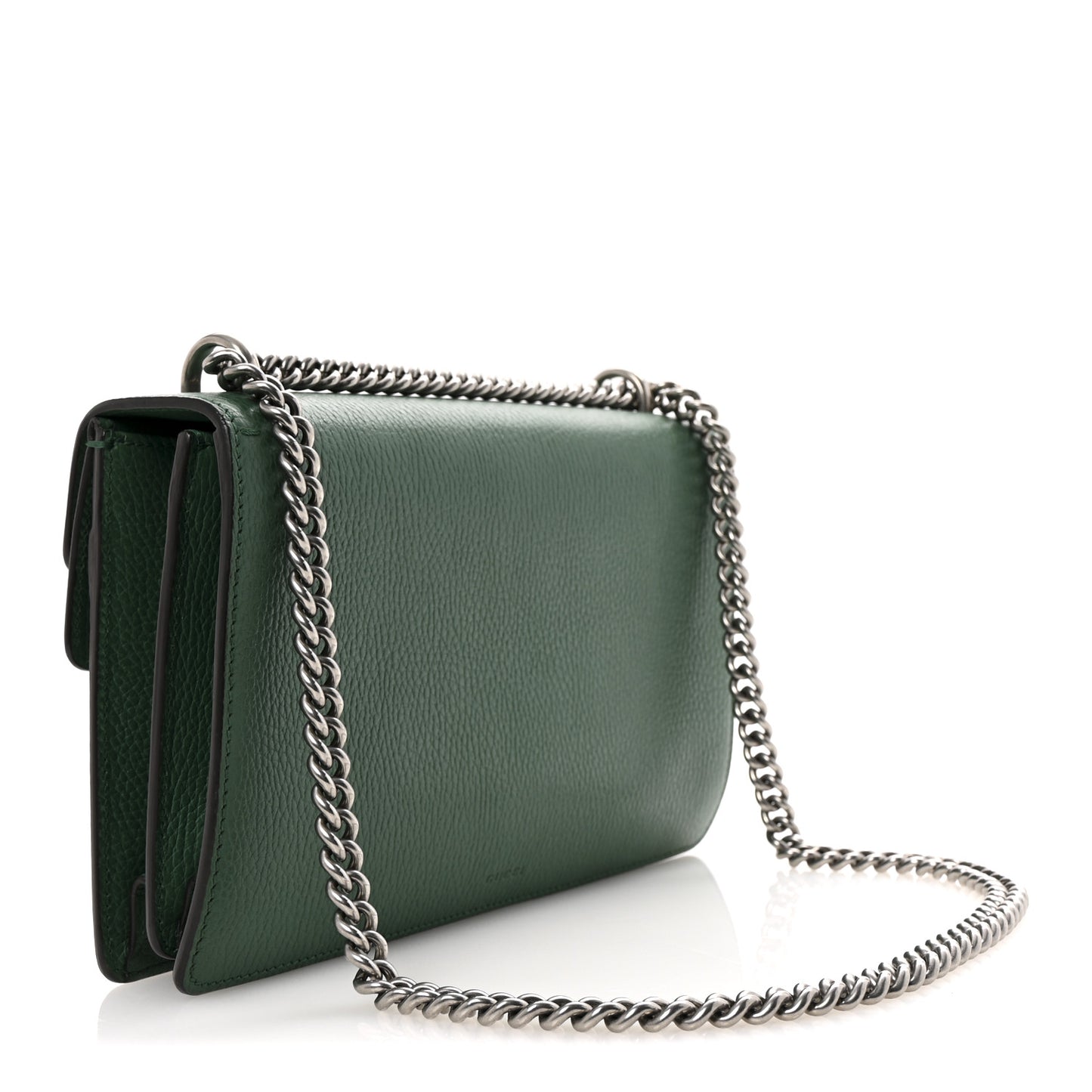 Pebbled Calfskin Small Dionysus Shoulder Bag Emerald