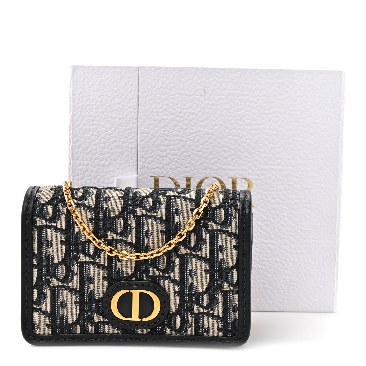 Christian Dior Oblique Nano 30 Montaigne Pouch Blue 11 of 11