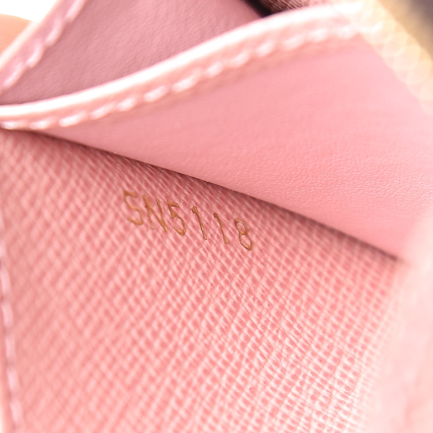 Damier Ebene Zippy Coin Purse Rose Ballerine