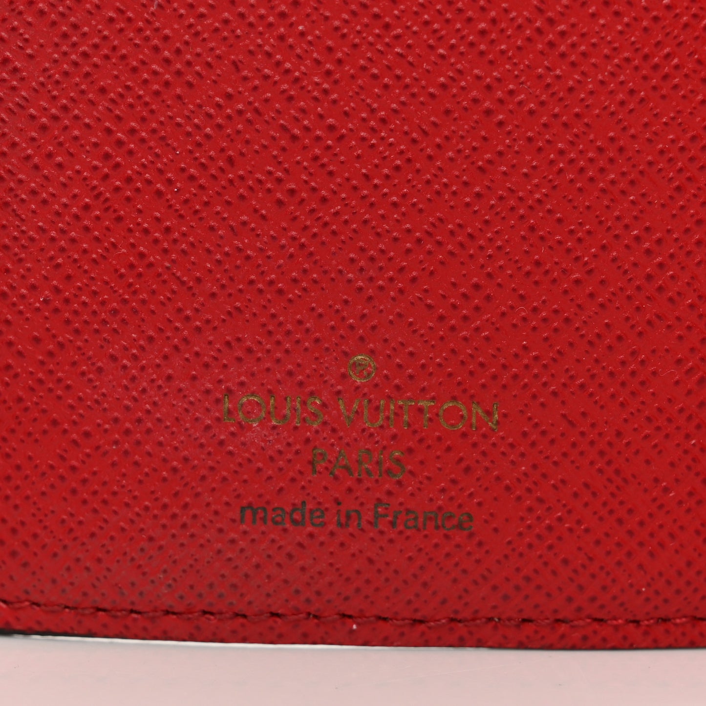 Damier Ebene Victorine Wallet Red