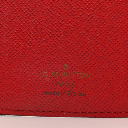 Louis Vuitton Damier Ebene Victorine Wallet Red 6 of 10