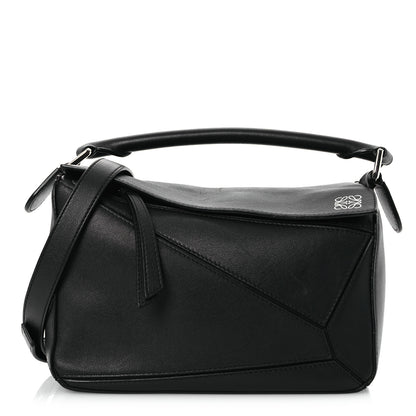 Loewe Calfskin Small Puzzle Bag Black 1 of 12