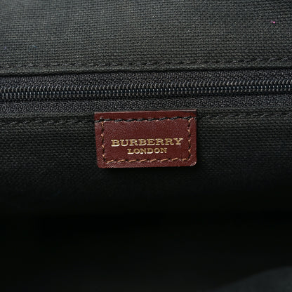 Burberry Haymarket Check Buckle Satchel Chocolate 6 of 9
