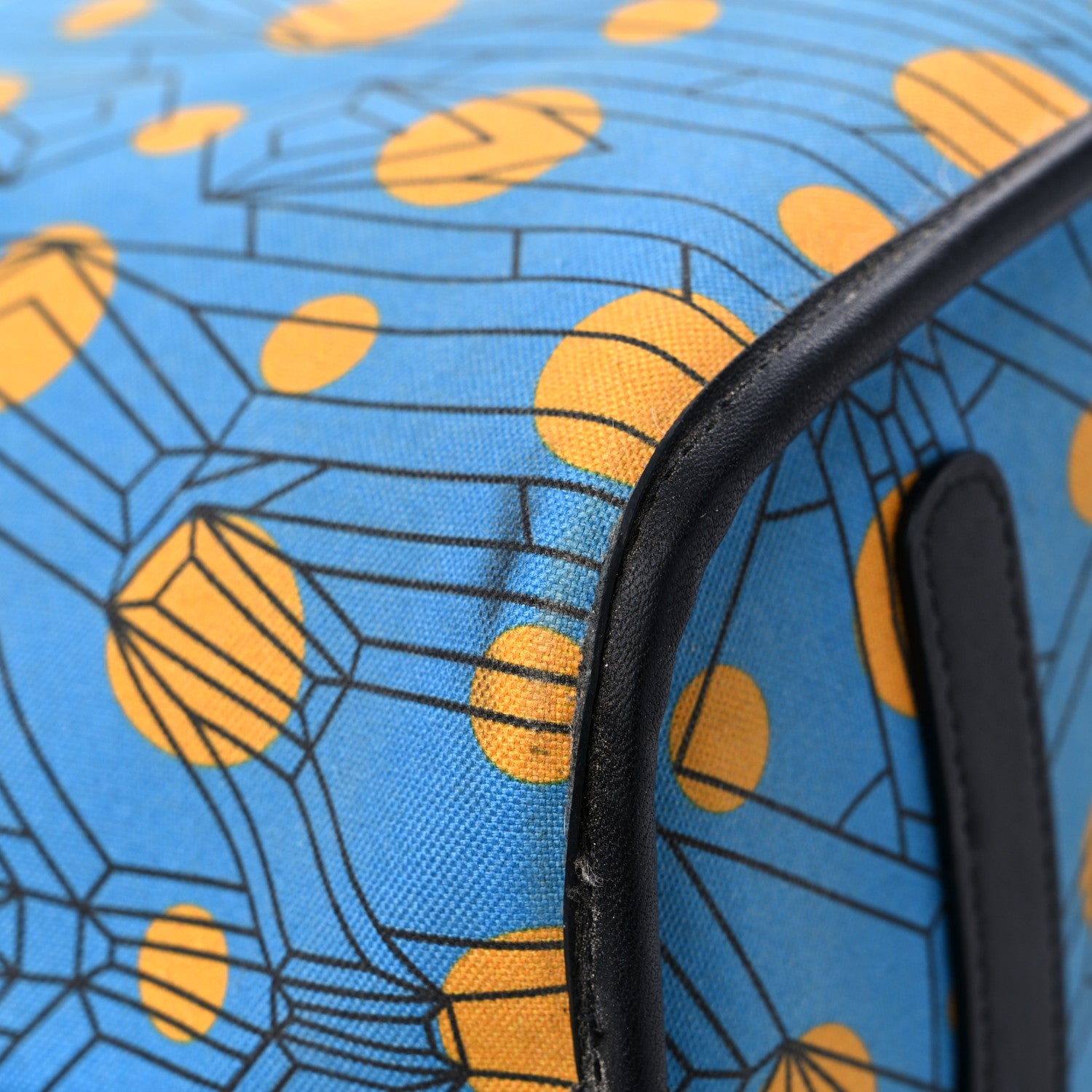 MCM Visetos Large Project Reversible Shopper Tote Munich Blue 19 of 21