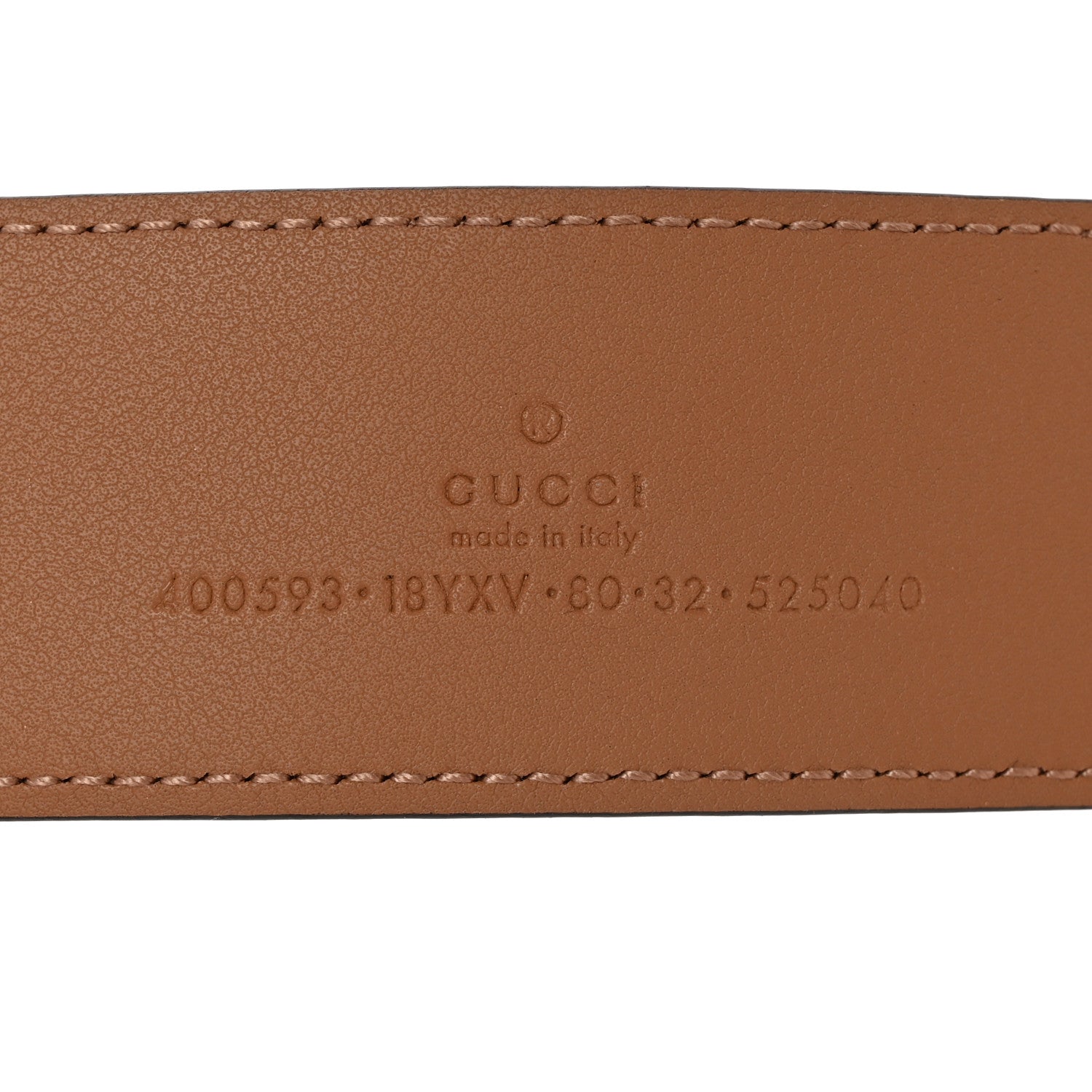 Gucci Azalea Calfskin Enamel Monochrome Double G 40mm Belt 80 32 Camelia 5 of 7