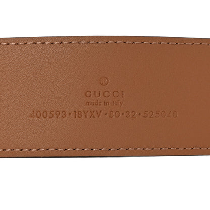 Gucci Azalea Calfskin Enamel Monochrome Double G 40mm Belt 80 32 Camelia 5 of 7