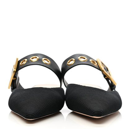 Christian Dior Technical Fabric D-Dior Ballerina Flat Mule 37.5 Black 2 of 8