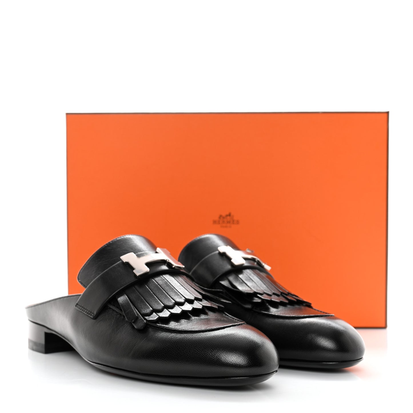 Goatskin Rivoli Mules 39 Black