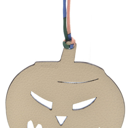 Hermes Epsom Togo Petit H Pumpkin Bag Charm Bleu de Malte Craie 4 of 5
