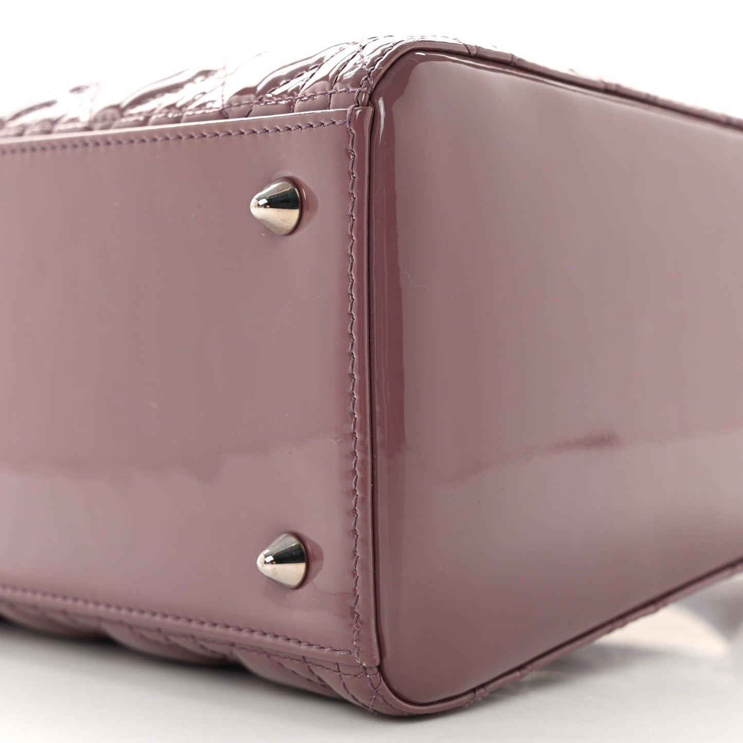 Patent Cannage Medium Lady Dior Purple