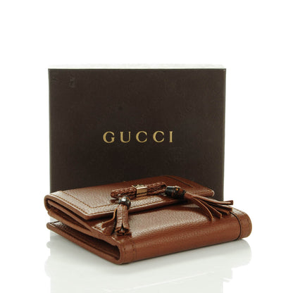 Gucci Cellarius Calfskin Bella French Wallet Cuir 4 of 7