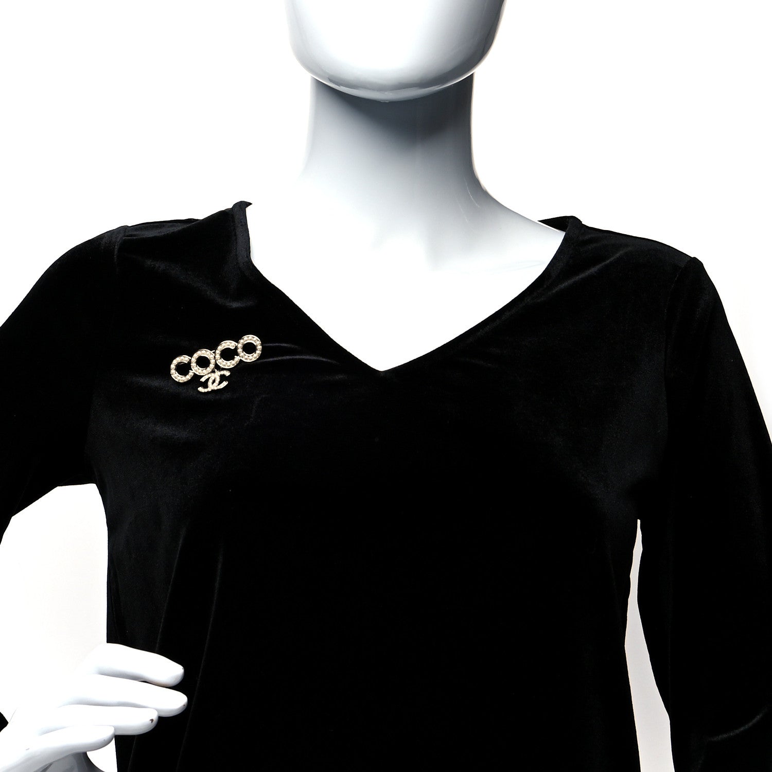 Chanel Pearl Coco Brooch Gold 2 of 4