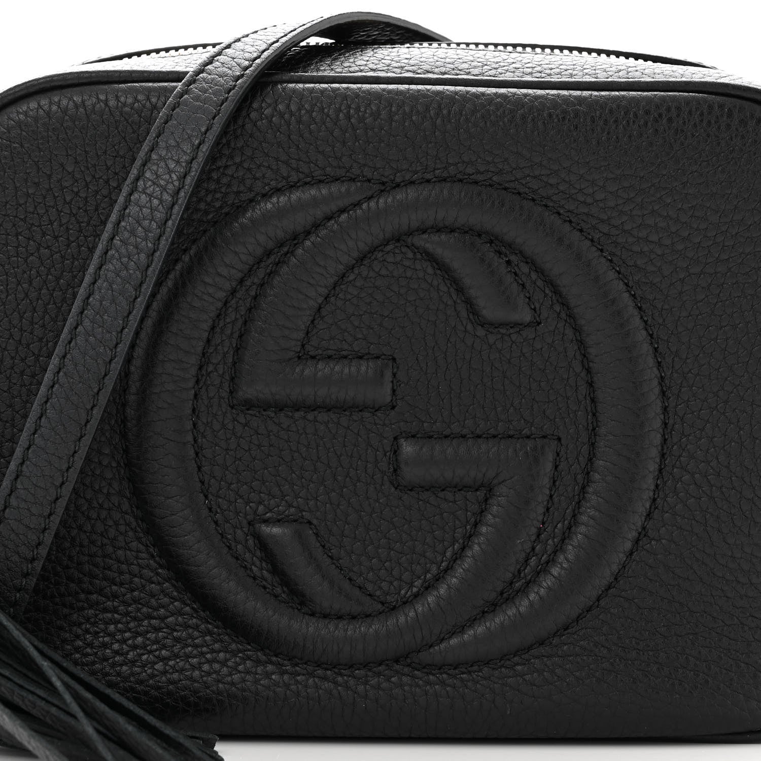Gucci Pebbled Calfskin Small Soho Disco Bag Black 8 of 10