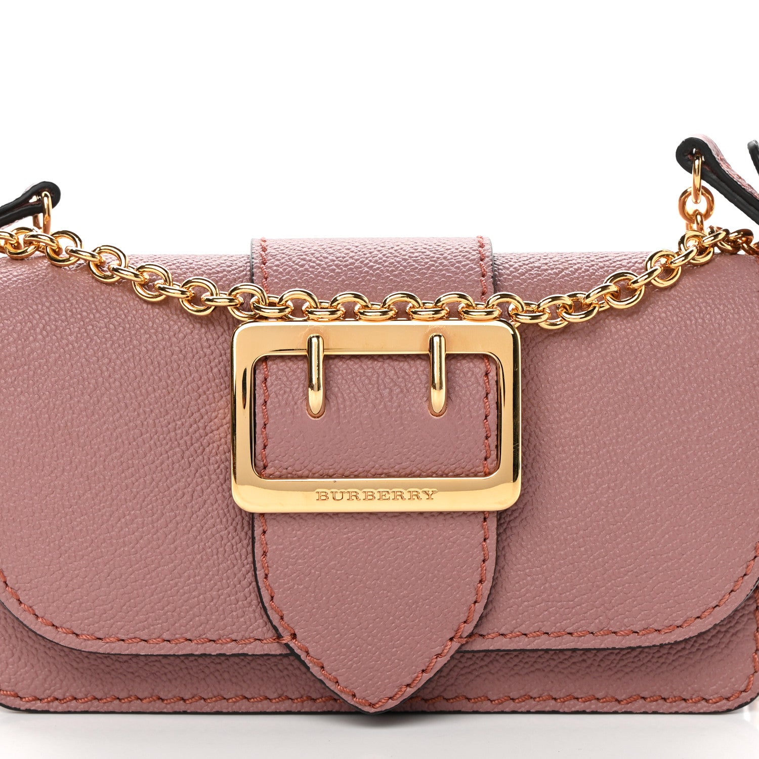 Burberry Grainy Calfskin Mini Buckle Bag Pink 8 of 11