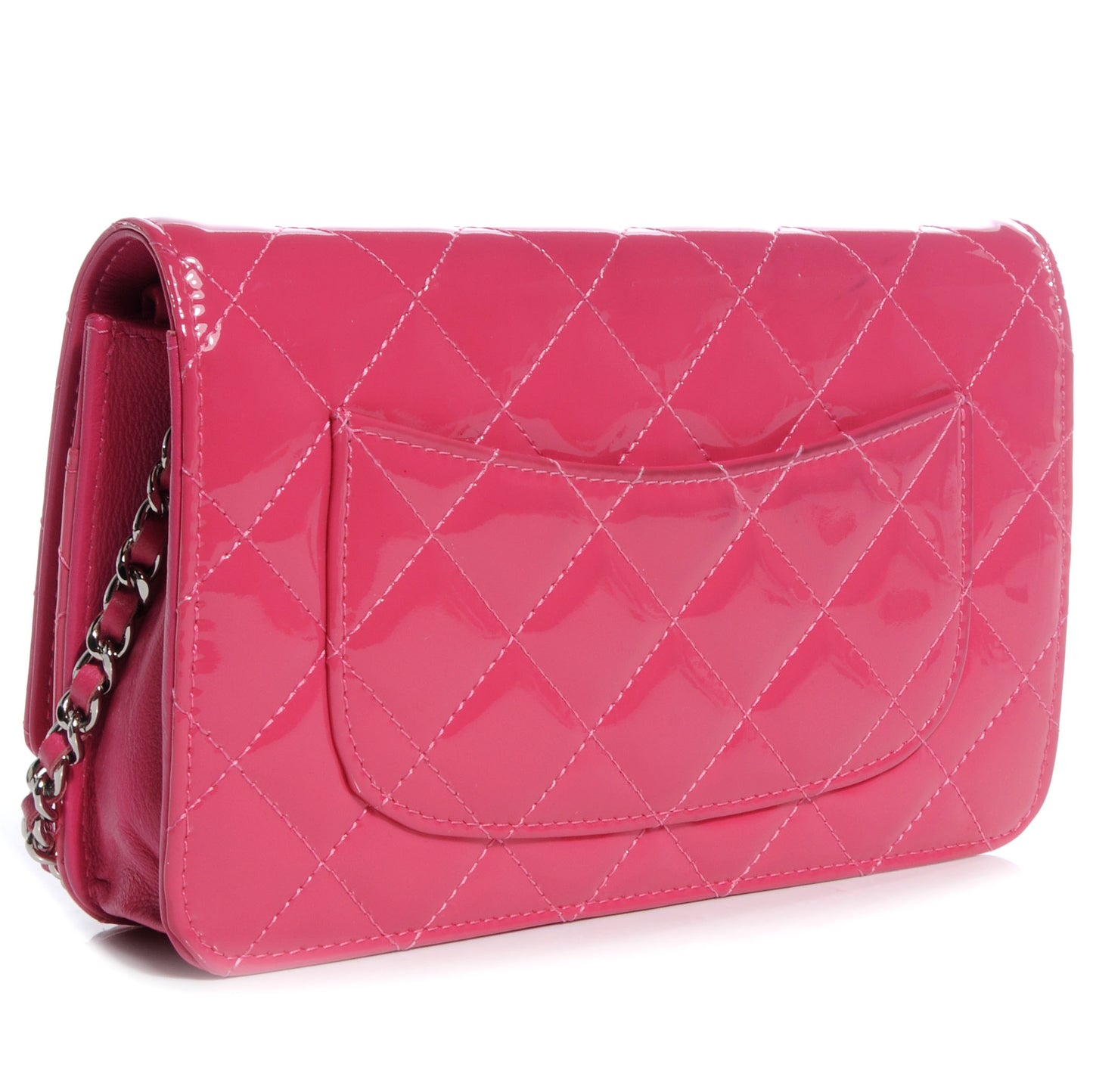 Patent Wallet on Chain Pink