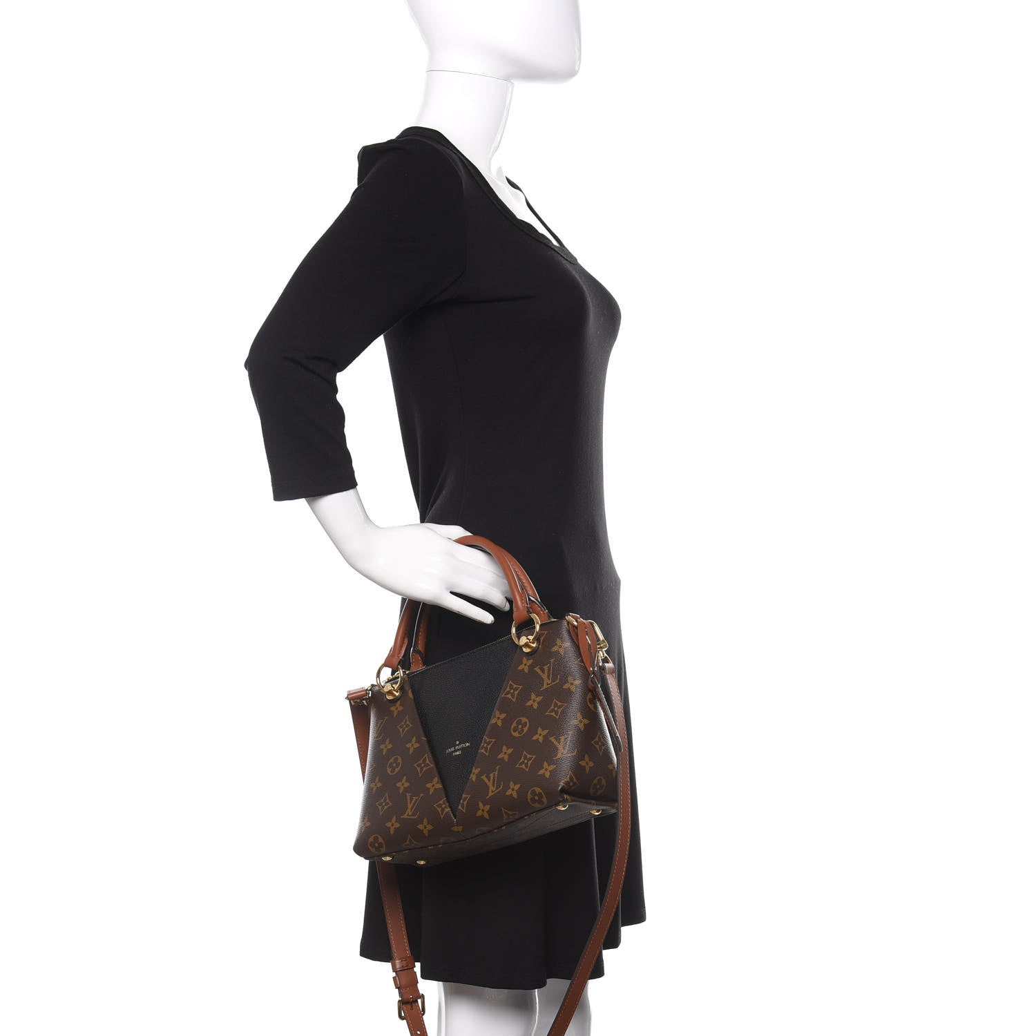 Louis Vuitton Monogram V Tote BB Black 3 of 12