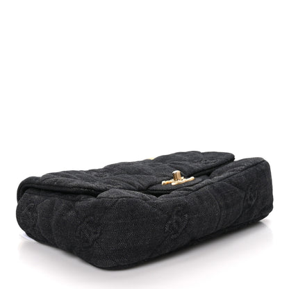 Chanel Denim Quilted Medium Funky Town Flap Black 4 of 10