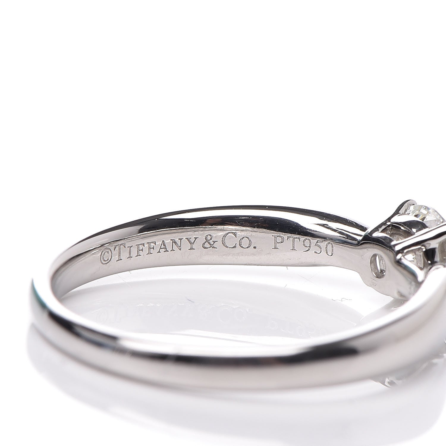 Tiffany Platinum Diamond .38ct Harmony Solitaire Engagement Ring 52 6 4 of 5