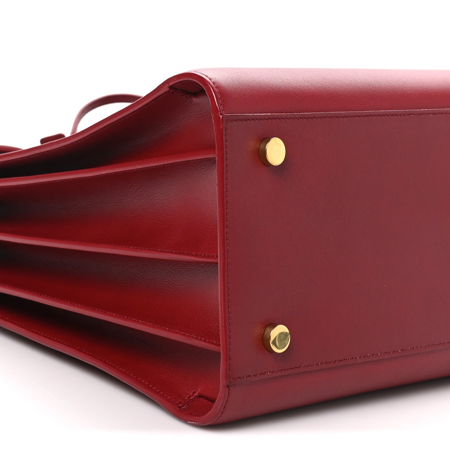 Saint Laurent Calfskin Small Sac De Jour Oxblood 9 of 11