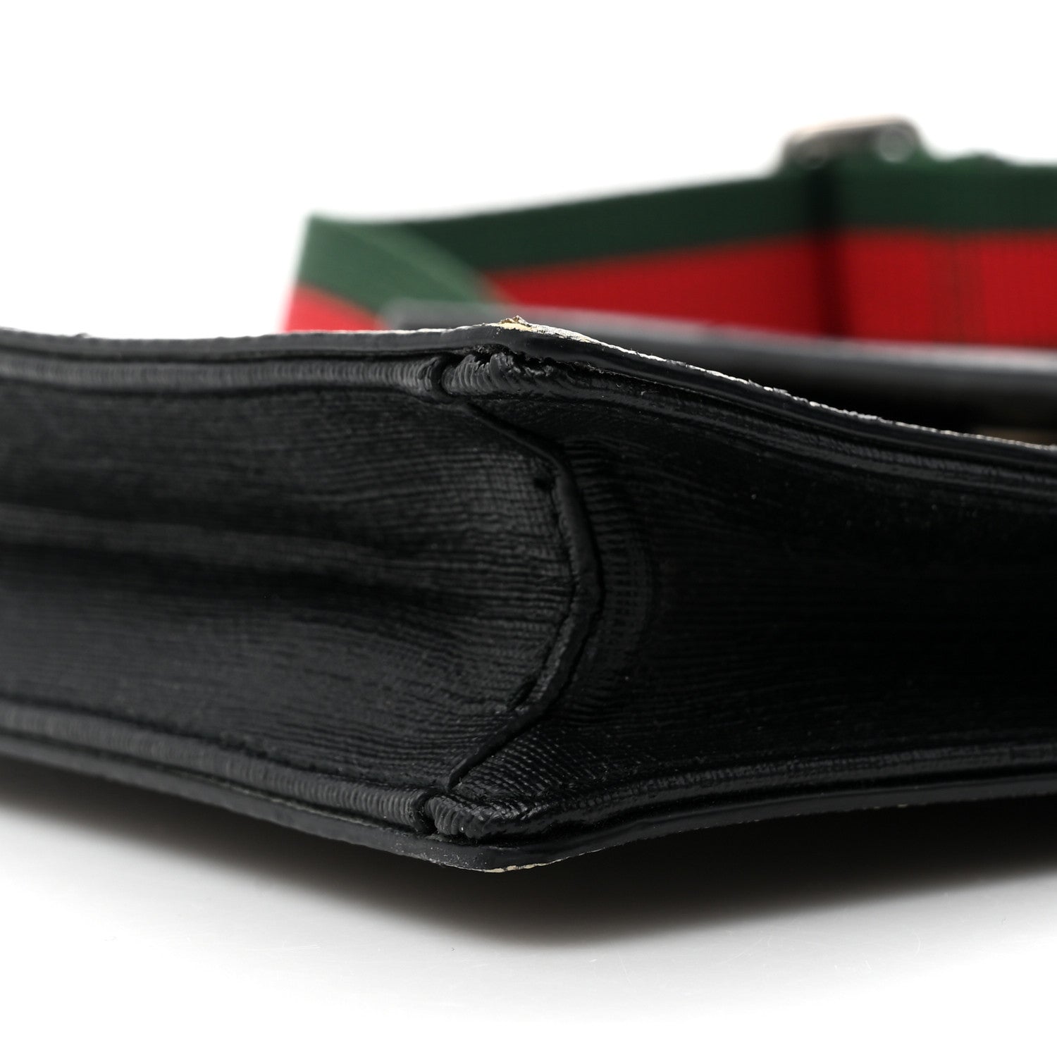 Gucci GG Supreme Monogram Web Belt Bag Black 12 of 16