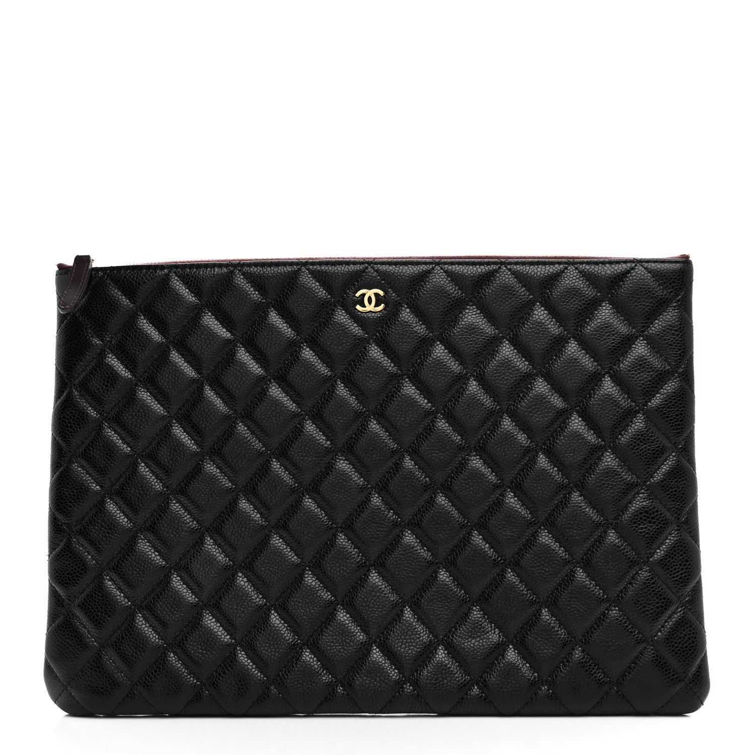Chanel Caviar Quilted Large Cosmetic Case Black 1 of 7
