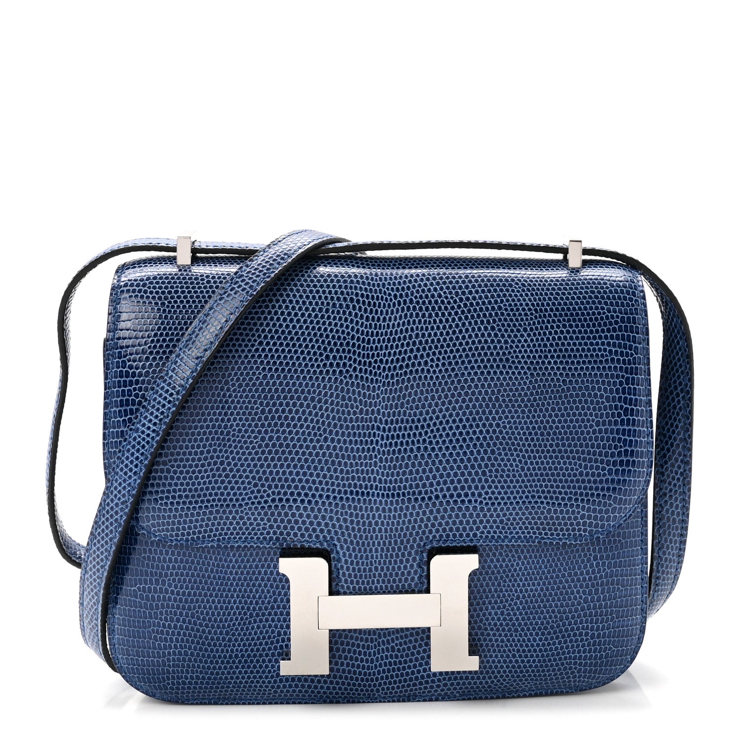 Hermes Lizard Constance 18 Bleu Saphir 1 of 9
