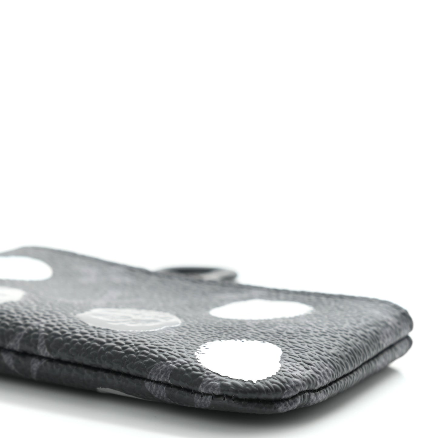 LV X YK Monogram Eclipse Key Pouch Black Silver