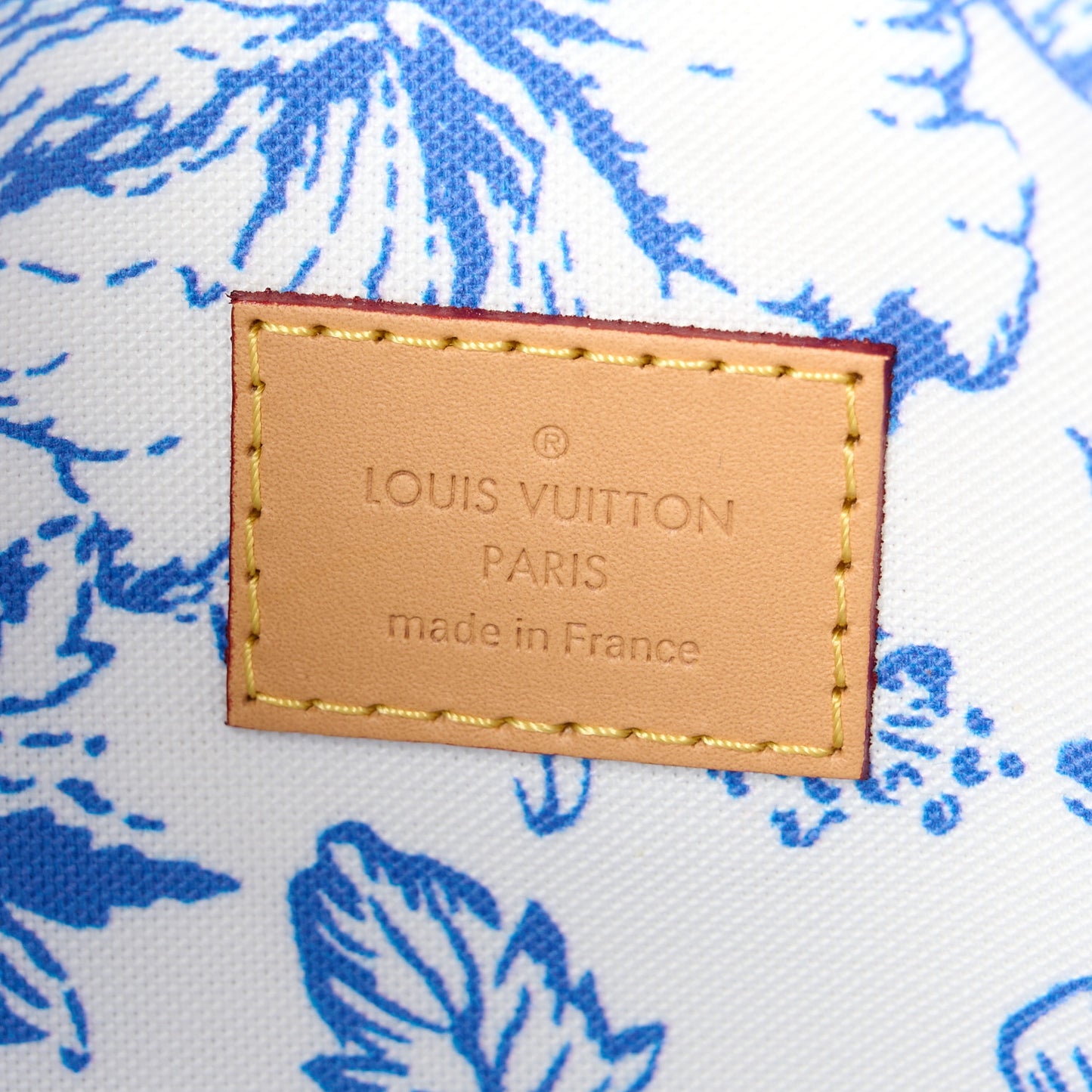 Monogram Tiles By The Pool Neverfull MM Pochette Lagoon Blue