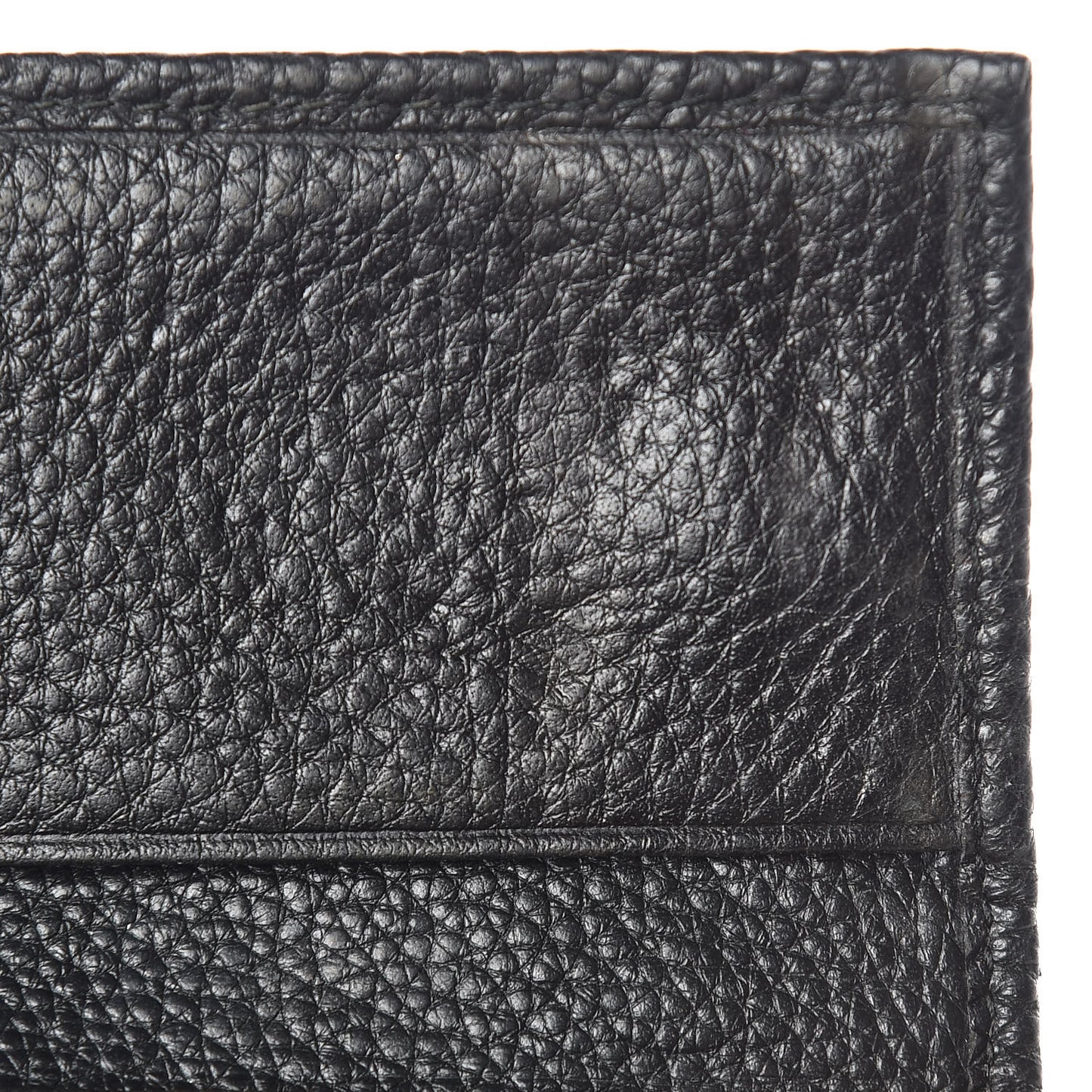 Vitello Grain 6 Key Holder Black