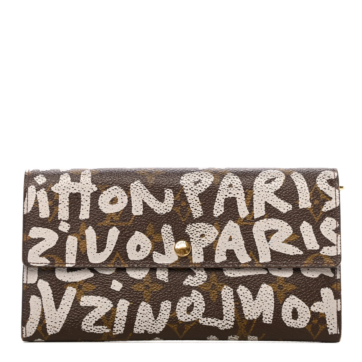 Louis Vuitton Monogram Graffiti Porte-Monnaie Wallet Silver 1 of 6