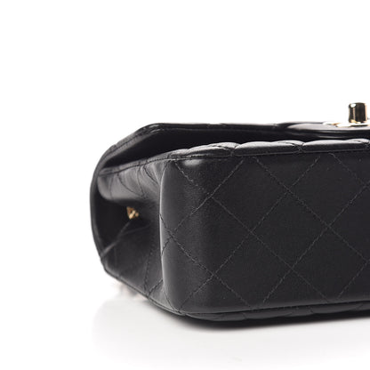 Chanel Lambskin Quilted Mini Rectangular Flap Black 5 of 10