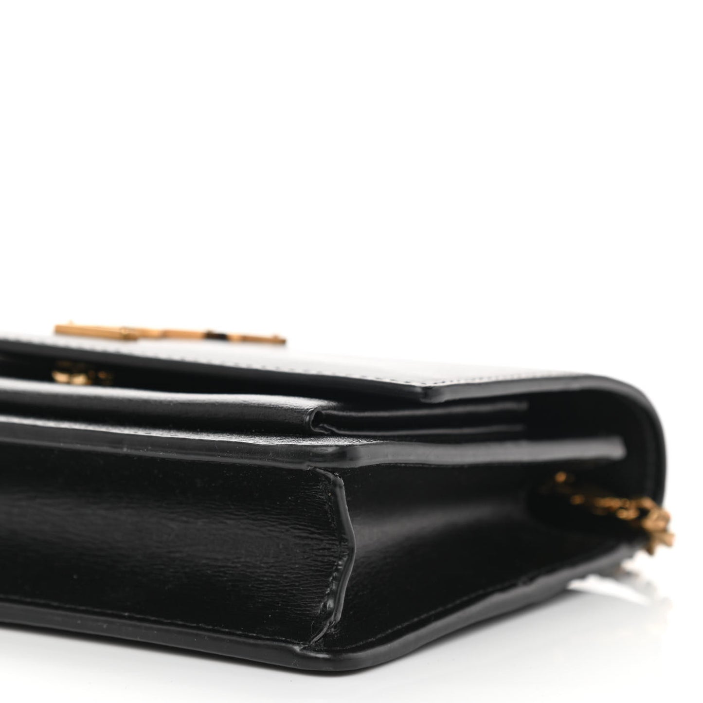 Calfskin Monogram Sunset Chain Wallet Black
