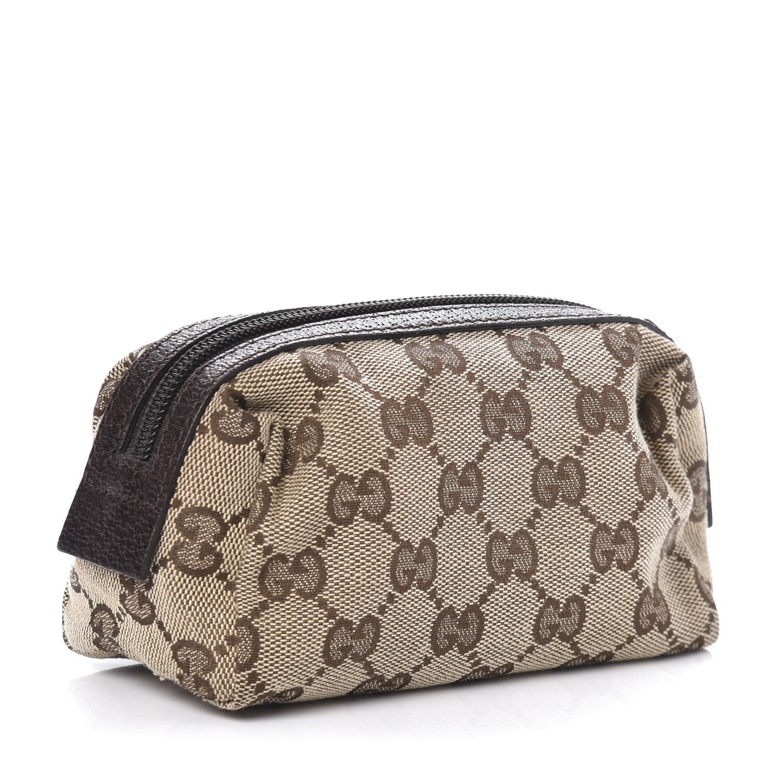 Gucci Monogram Small Balthus Cosmetic Case Beige Ebony Cocoa 3 of 10