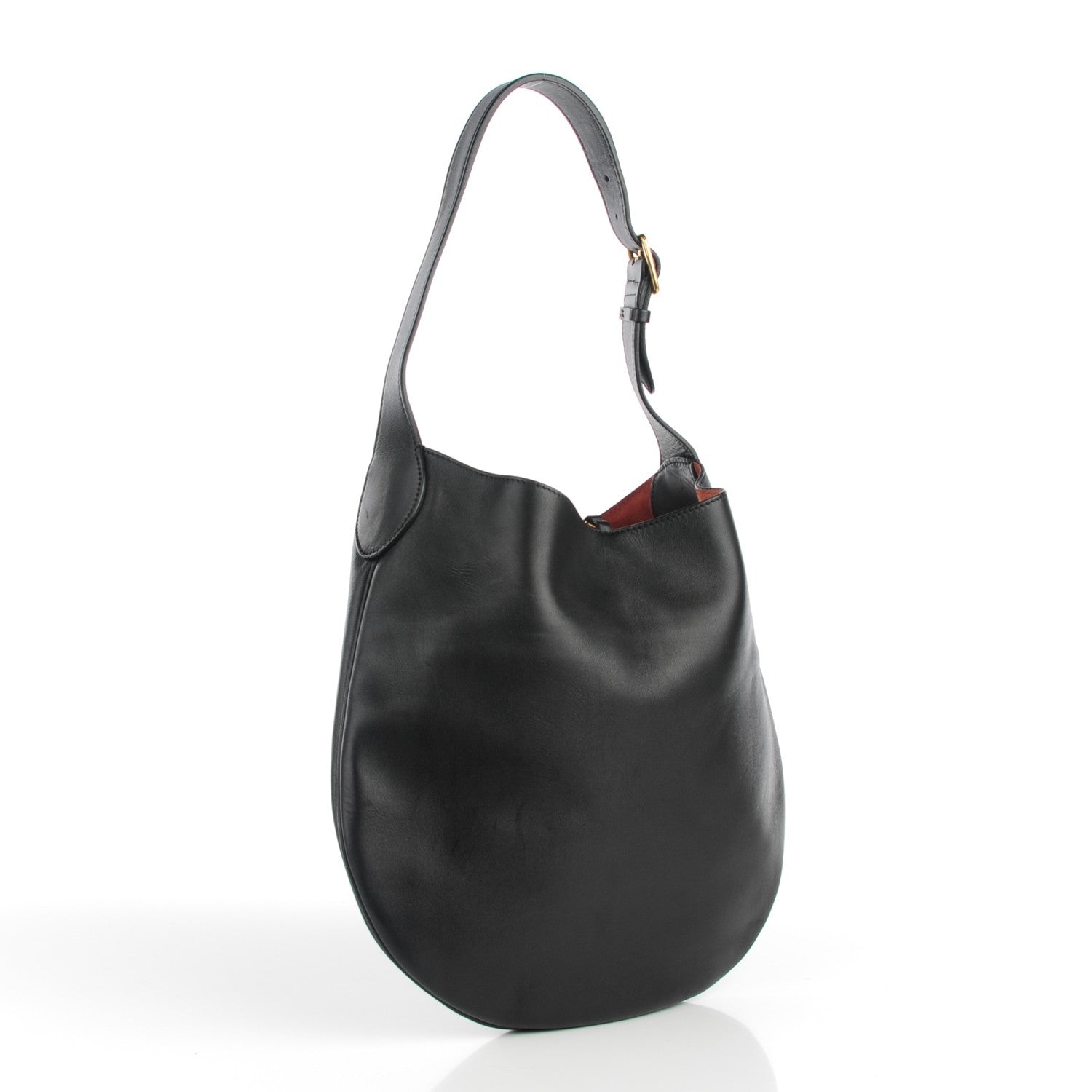 Celine Supple Calfskin Medium Hobo Black 3 of 7