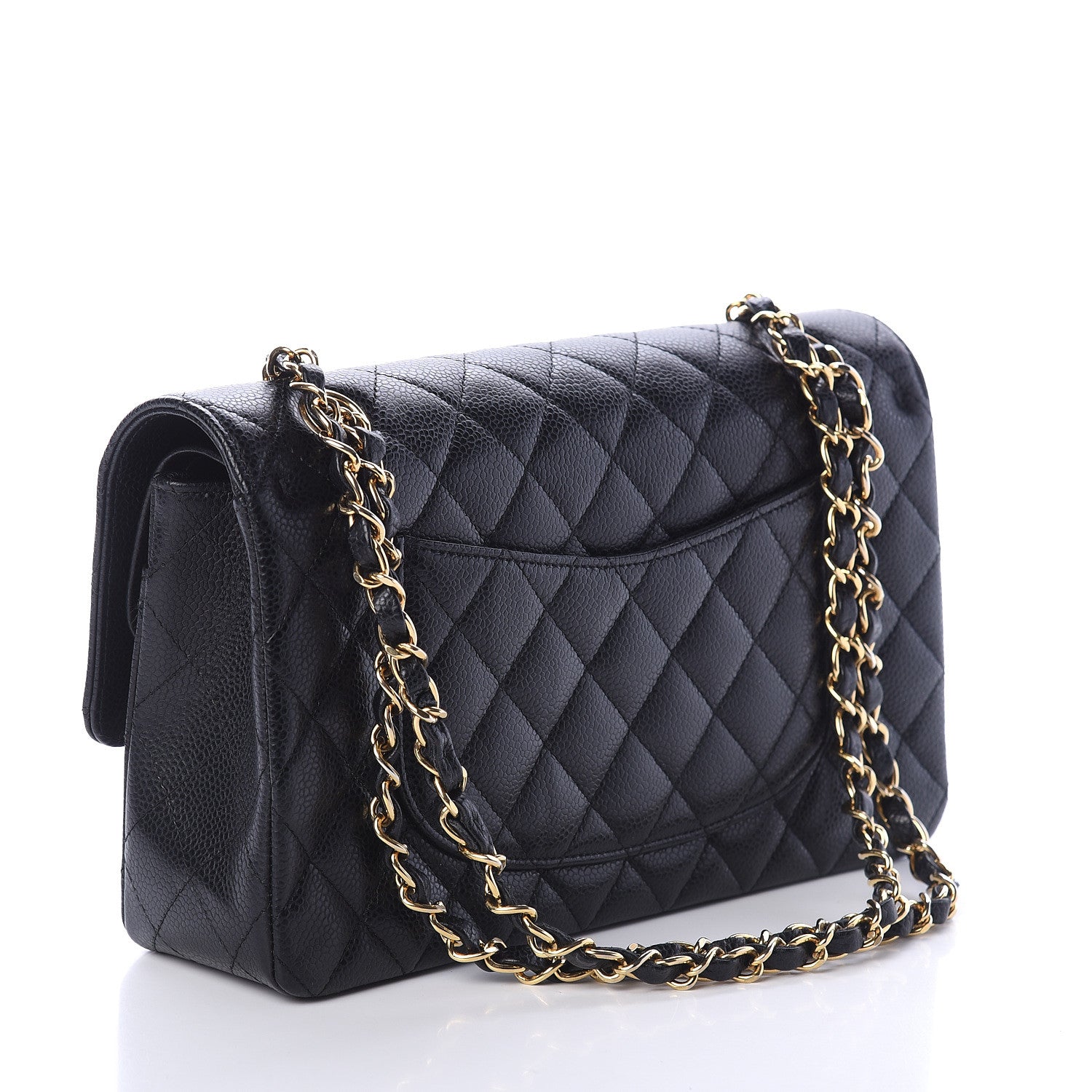 Chanel Caviar Quilted Medium Double Flap Black 2 of 8