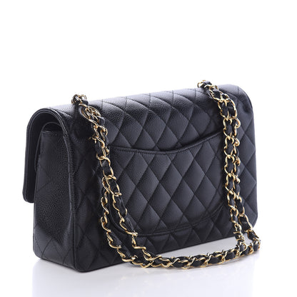 Chanel Caviar Quilted Medium Double Flap Black 2 of 8