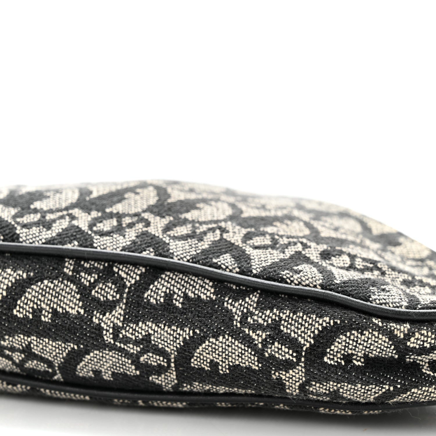 Christian Dior Monogram Mini Saddle Pochette Black 10 of 15